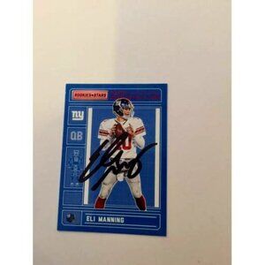 2016 Panini Rookie & Stars NY Giants Eli Manning IP Autograph #10 (035)